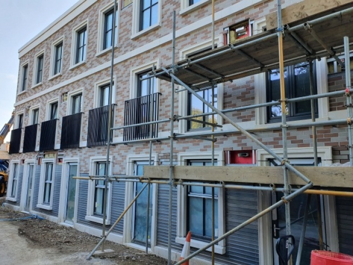 Twickenham Block C - Brickslip Progress