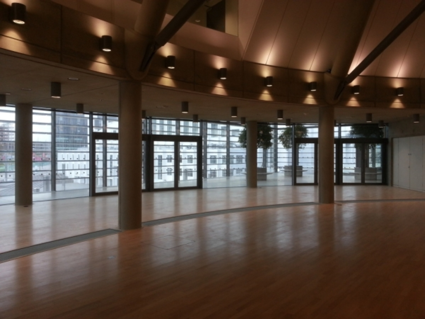 Schuco ADS65 Aluminium Double Doorsets into FW50+ Curtain Wall